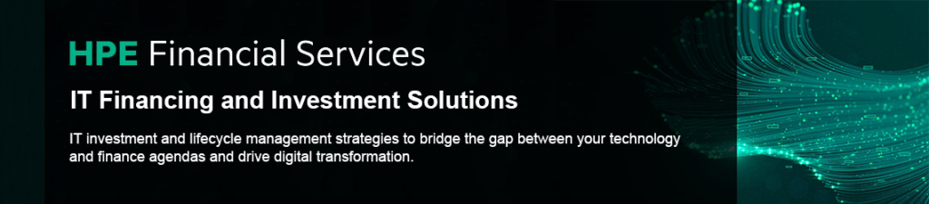 HPE financial services banner